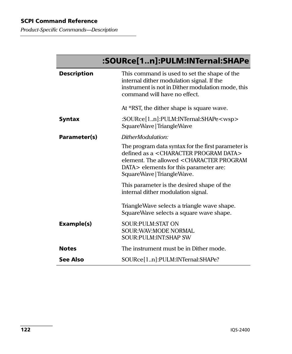 Source[1..n]:pulm:internal:shape | EXFO IQS-2400 WDM Laser Source for IQS-500/600 User Manual | Page 128 / 194