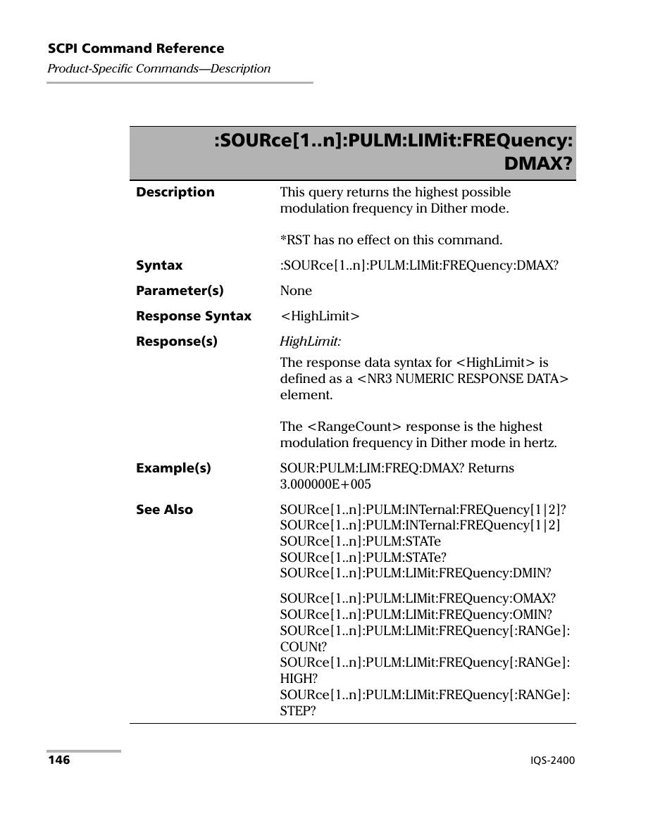 Source[1..n]:pulm:limit:frequency: dmax | EXFO IQS-2400 WDM Laser Source for IQS-500/600 User Manual | Page 152 / 194