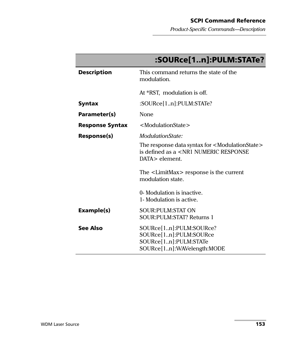 Source[1..n]:pulm:state | EXFO IQS-2400 WDM Laser Source for IQS-500/600 User Manual | Page 159 / 194