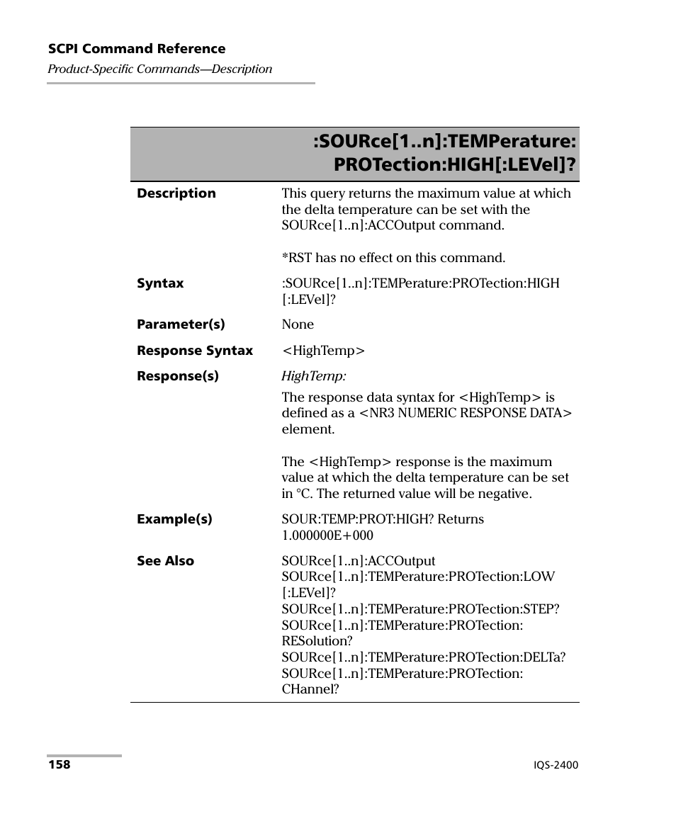 Source[1..n]:temperature: protection:high[:level | EXFO IQS-2400 WDM Laser Source for IQS-500/600 User Manual | Page 164 / 194