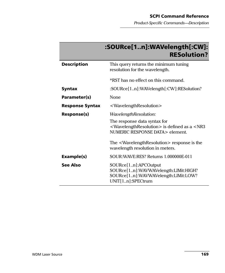 Source[1..n]:wavelength[:cw]: resolution | EXFO IQS-2400 WDM Laser Source for IQS-500/600 User Manual | Page 175 / 194