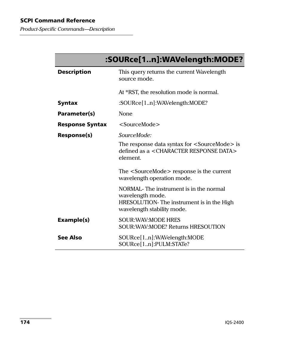 Source[1..n]:wavelength:mode | EXFO IQS-2400 WDM Laser Source for IQS-500/600 User Manual | Page 180 / 194