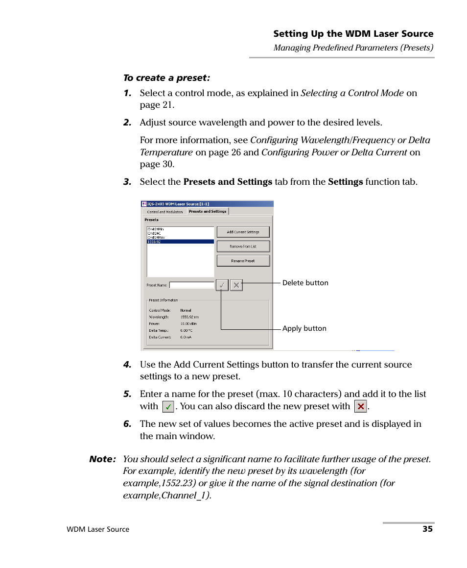 EXFO IQS-2400 WDM Laser Source for IQS-500/600 User Manual | Page 41 / 194