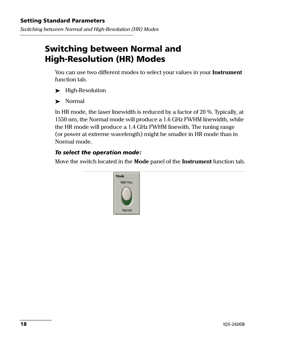 EXFO IQS-2600B Tunable Laser Source for IQS Platforms User Manual | Page 24 / 142