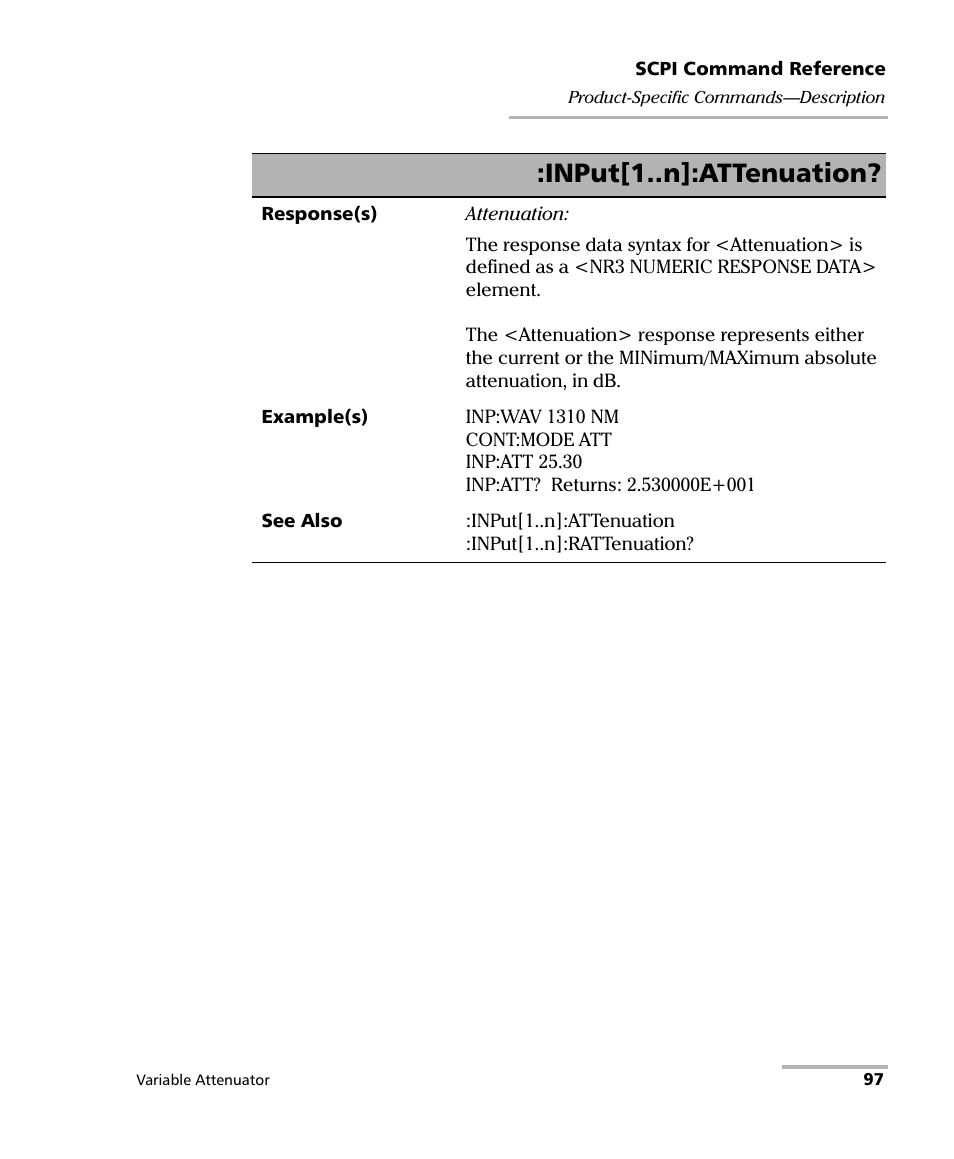 Input[1..n]:attenuation | EXFO IQS-3150 Variable Attenuator for IQS-500/600 User Manual | Page 103 / 161