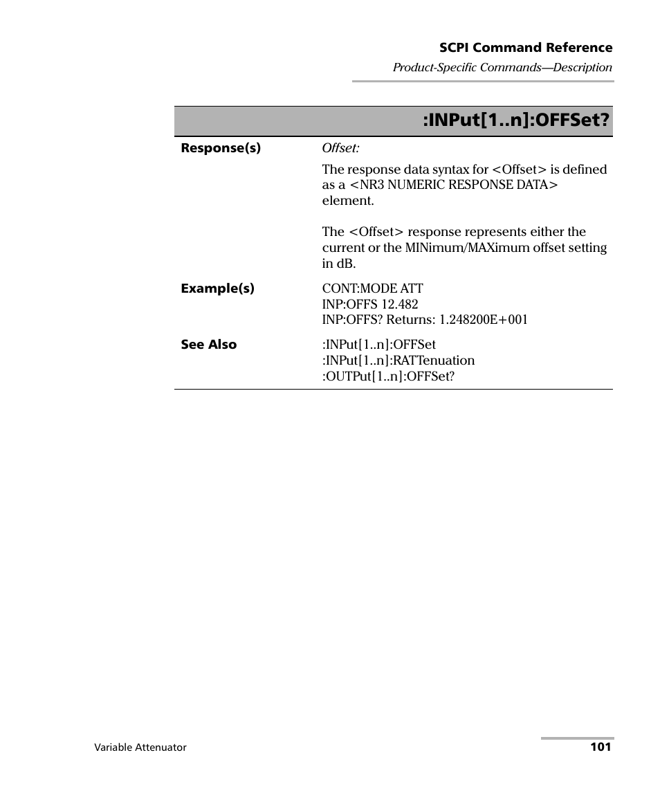Input[1..n]:offset | EXFO IQS-3150 Variable Attenuator for IQS-500/600 User Manual | Page 107 / 161