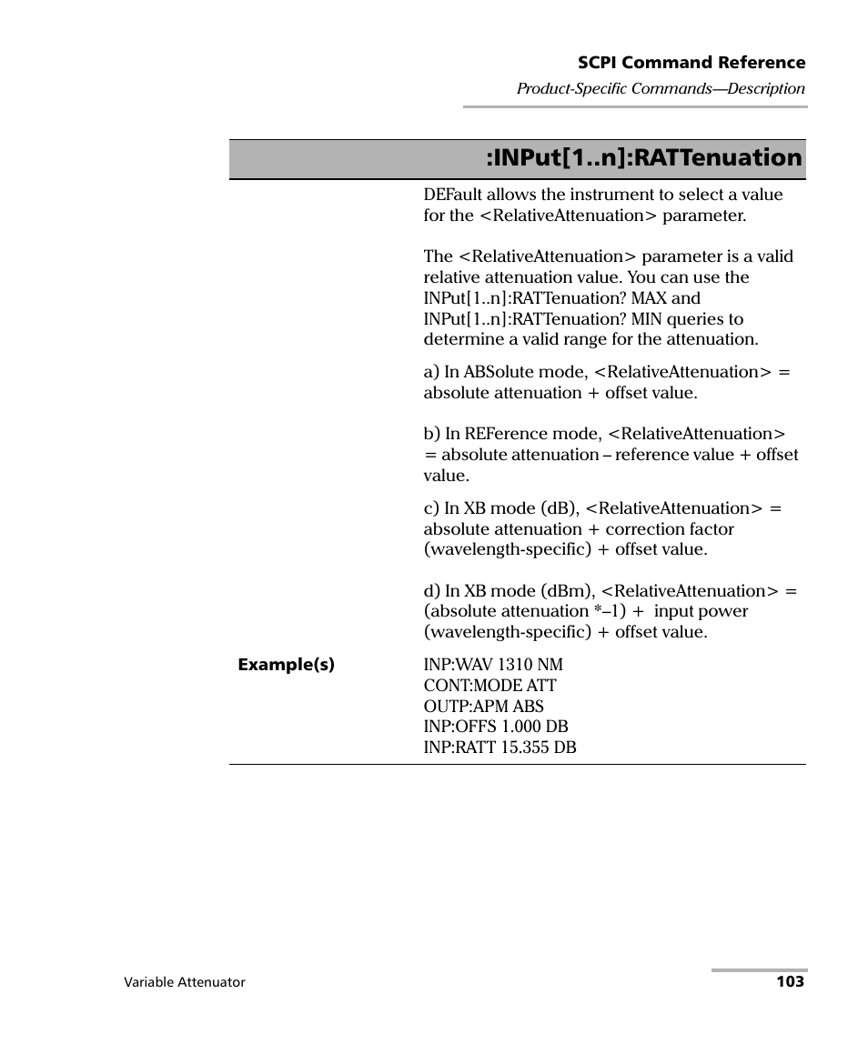 Input[1..n]:rattenuation | EXFO IQS-3150 Variable Attenuator for IQS-500/600 User Manual | Page 109 / 161