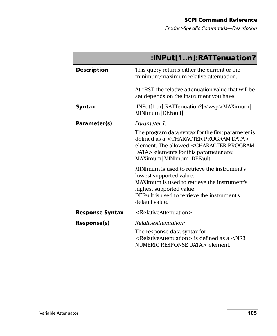 Input[1..n]:rattenuation | EXFO IQS-3150 Variable Attenuator for IQS-500/600 User Manual | Page 111 / 161