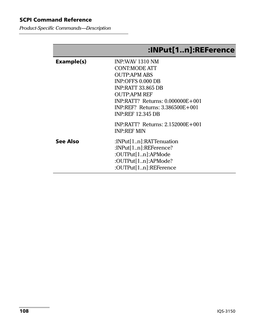Input[1..n]:reference | EXFO IQS-3150 Variable Attenuator for IQS-500/600 User Manual | Page 114 / 161