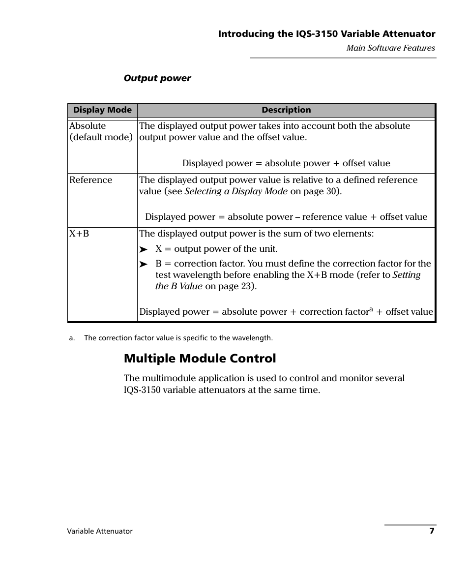 Multiple module control | EXFO IQS-3150 Variable Attenuator for IQS-500/600 User Manual | Page 13 / 161