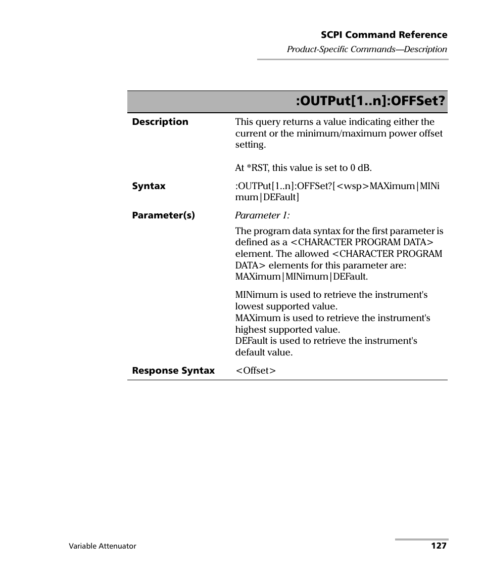 Output[1..n]:offset | EXFO IQS-3150 Variable Attenuator for IQS-500/600 User Manual | Page 133 / 161