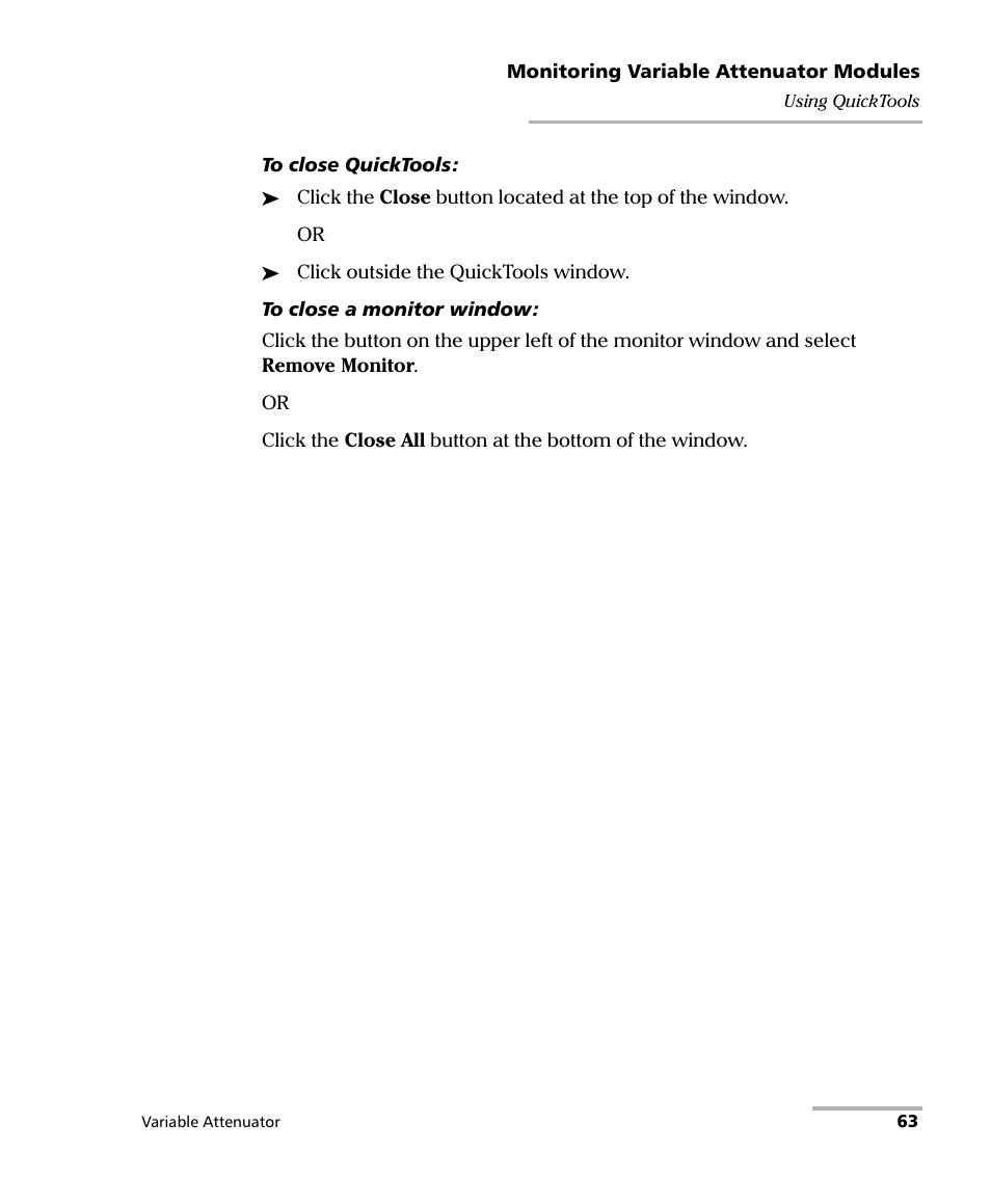 EXFO IQS-3150 Variable Attenuator for IQS-500/600 User Manual | Page 69 / 161