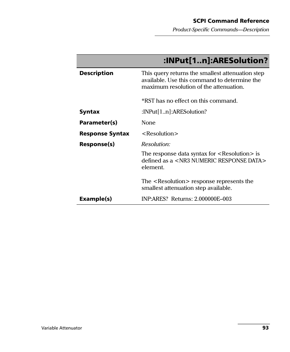 Input[1..n]:aresolution | EXFO IQS-3150 Variable Attenuator for IQS-500/600 User Manual | Page 99 / 161