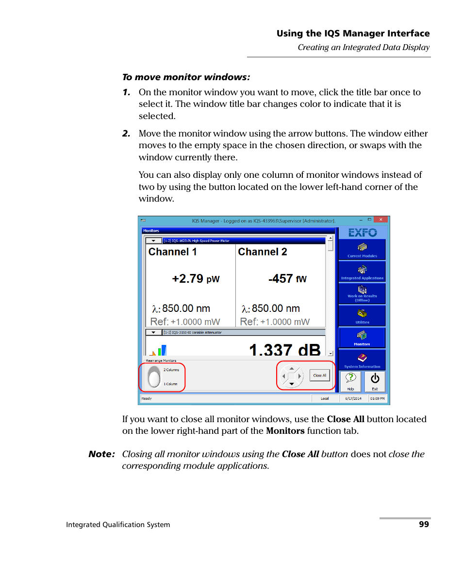 EXFO IQS-600 Integrated Qualification System User Manual | Page 107 / 357