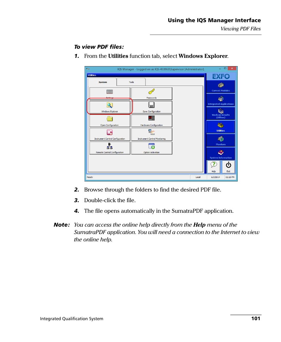 EXFO IQS-600 Integrated Qualification System User Manual | Page 109 / 357