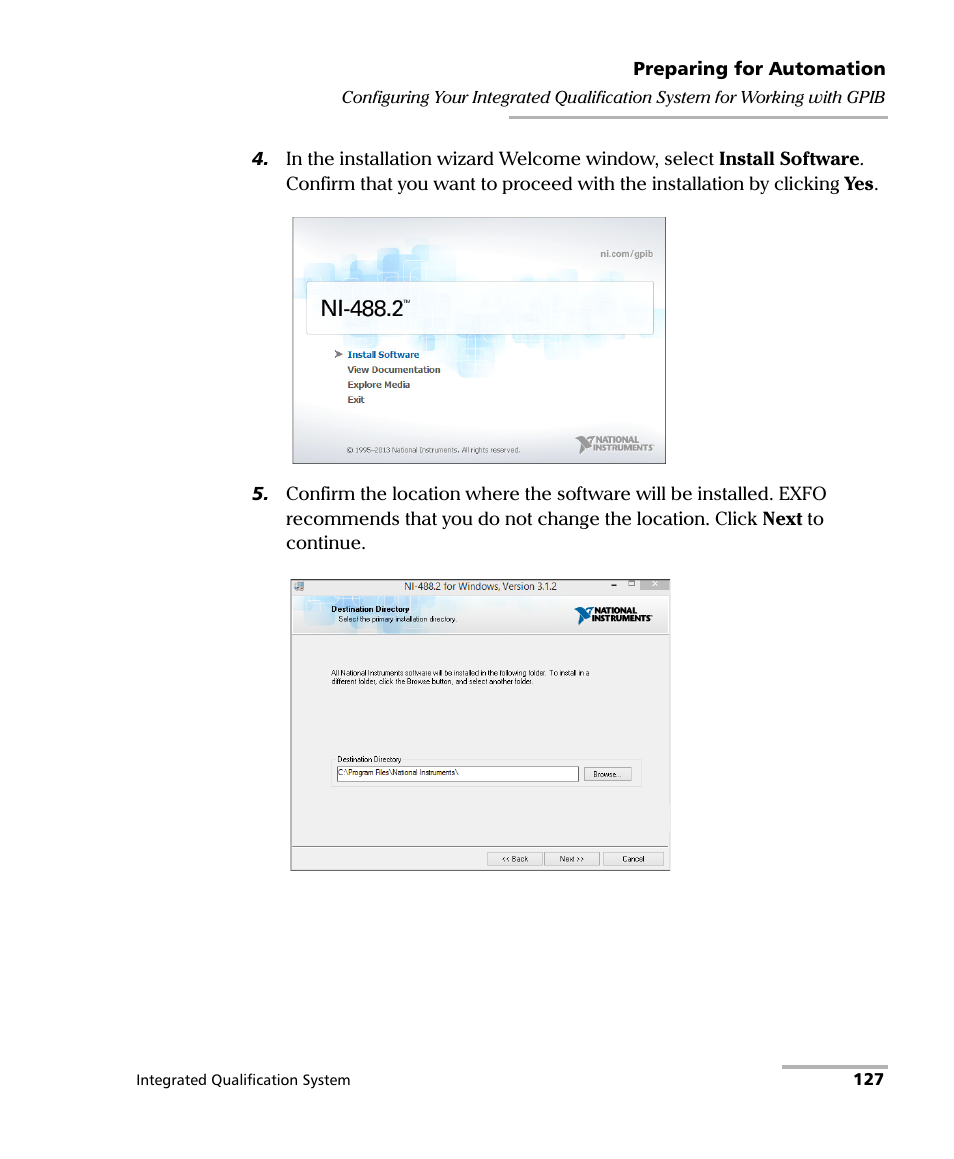 EXFO IQS-600 Integrated Qualification System User Manual | Page 135 / 357