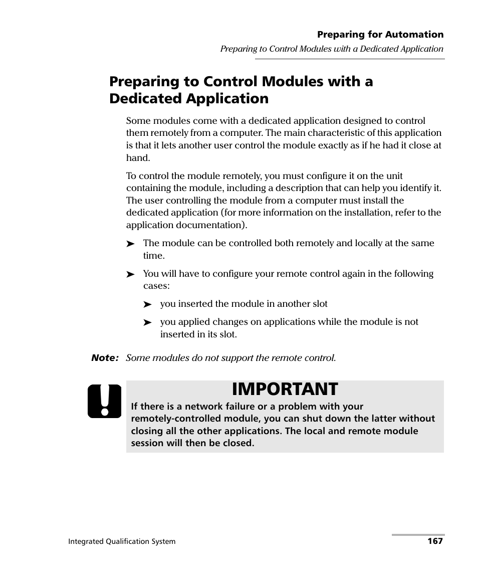 Important | EXFO IQS-600 Integrated Qualification System User Manual | Page 175 / 357