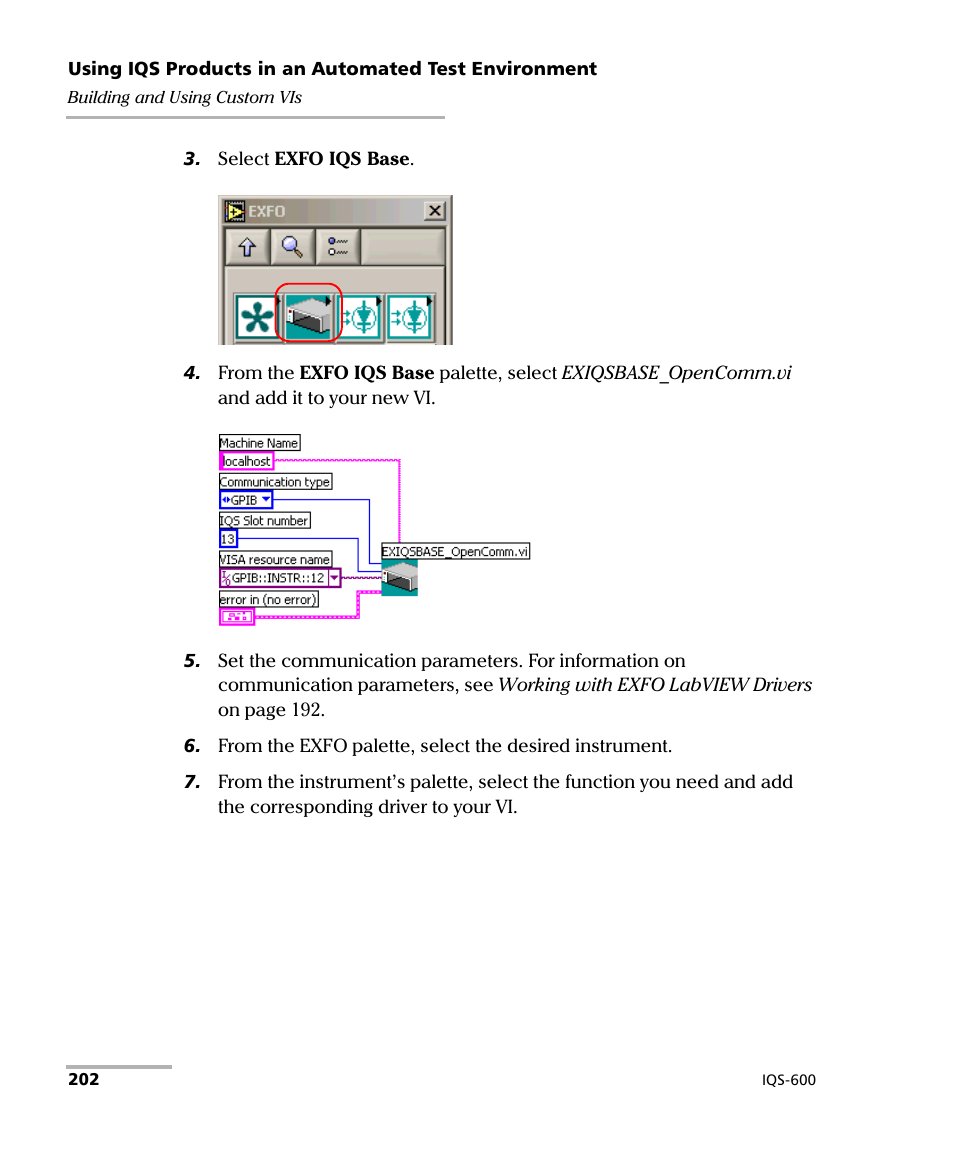 EXFO IQS-600 Integrated Qualification System User Manual | Page 210 / 357