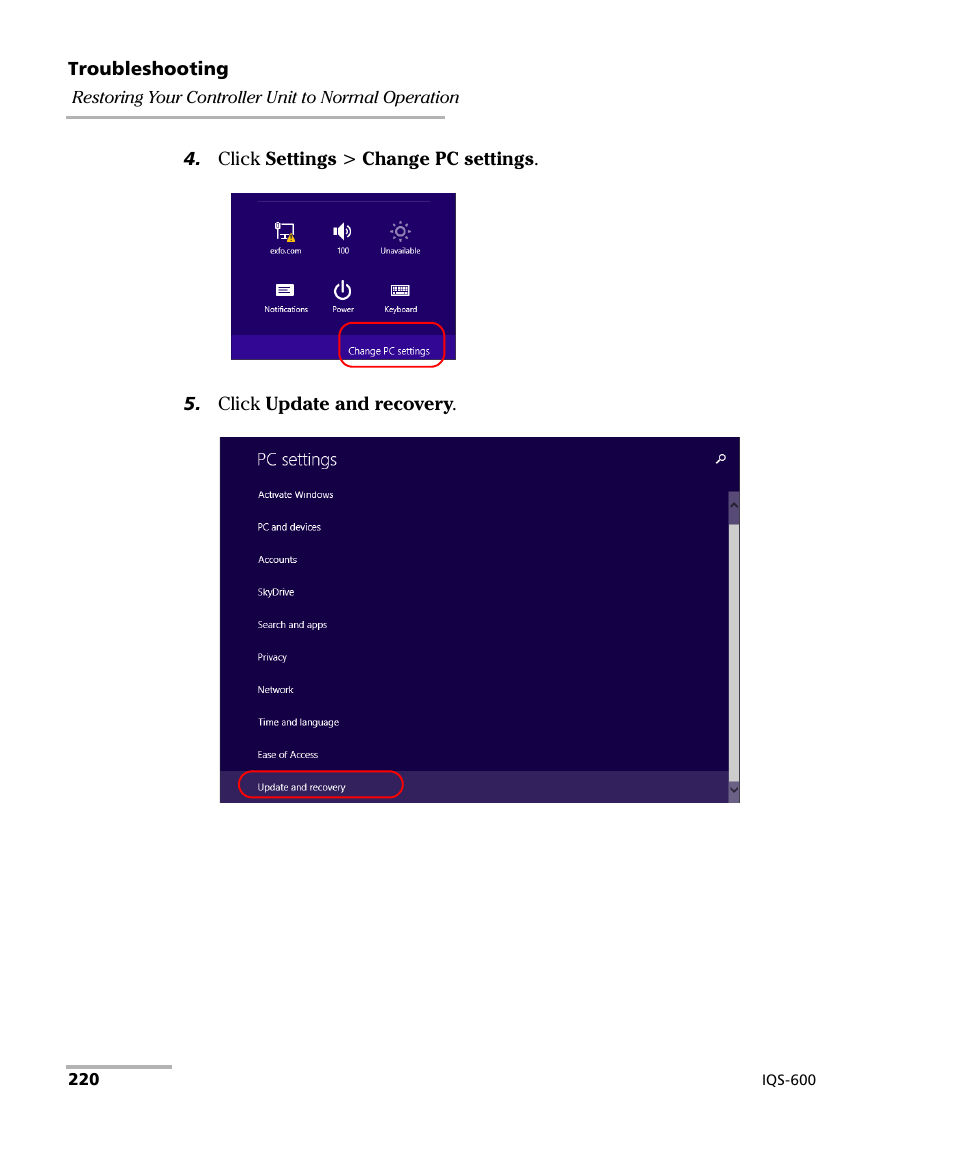 EXFO IQS-600 Integrated Qualification System User Manual | Page 228 / 357