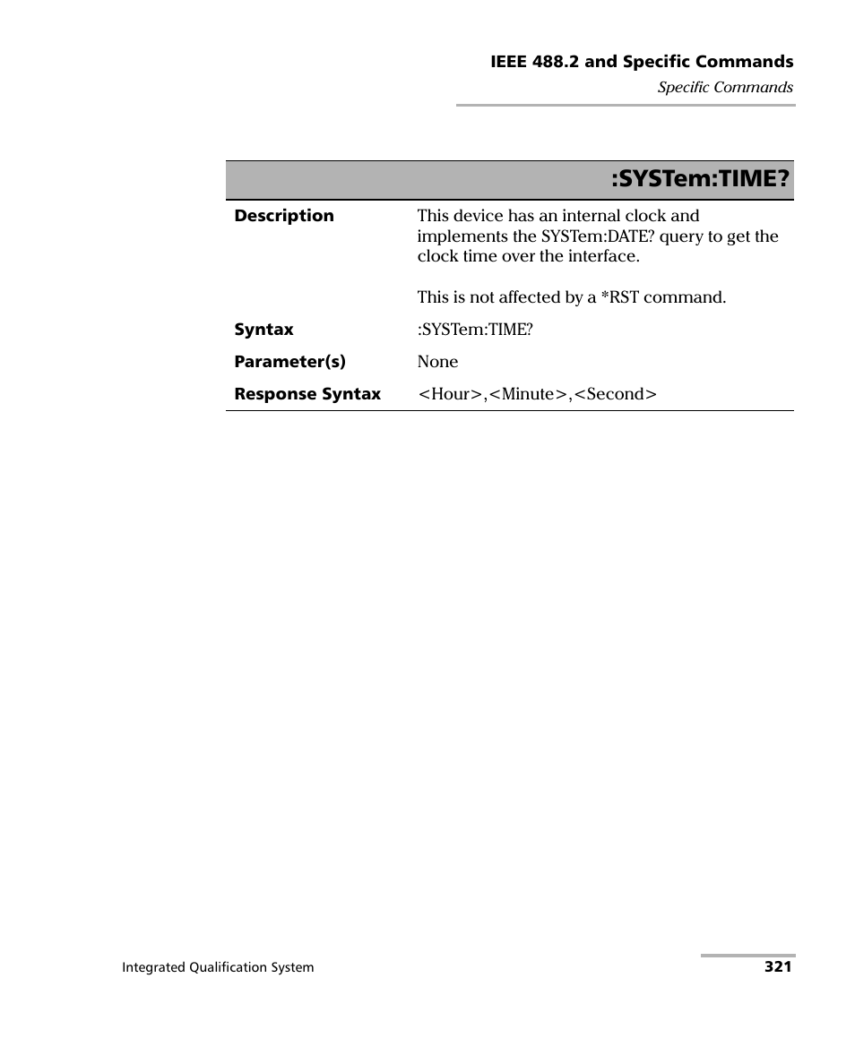 System:time | EXFO IQS-600 Integrated Qualification System User Manual | Page 329 / 357