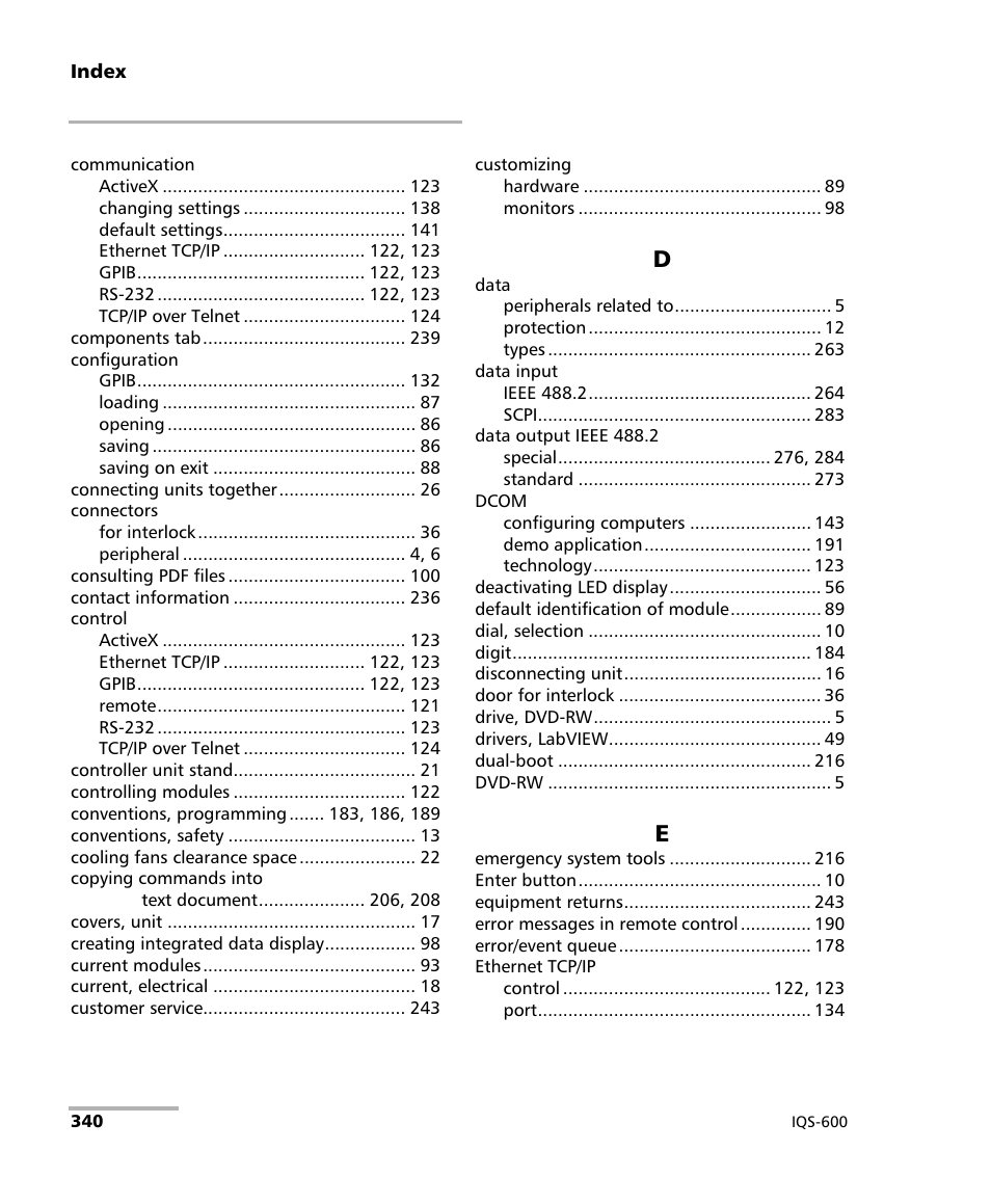 EXFO IQS-600 Integrated Qualification System User Manual | Page 348 / 357