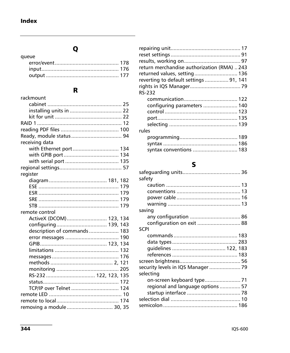 EXFO IQS-600 Integrated Qualification System User Manual | Page 352 / 357