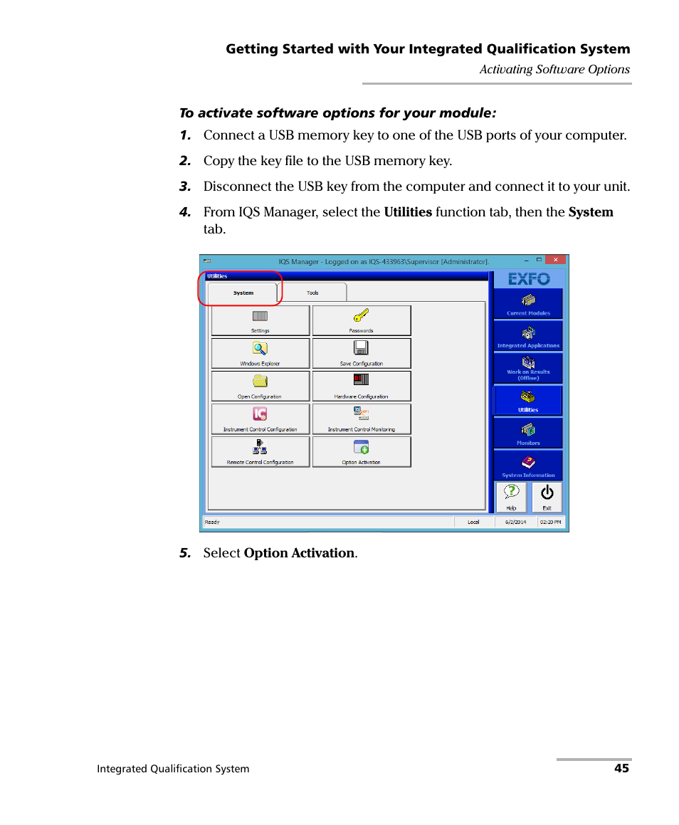 EXFO IQS-600 Integrated Qualification System User Manual | Page 53 / 357