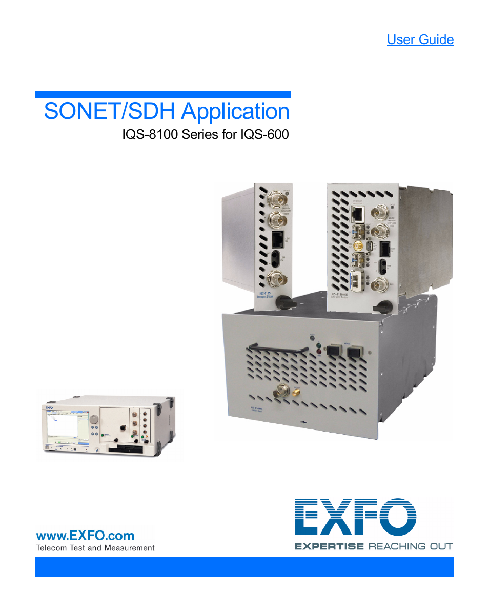EXFO IQS-8100 Series Transport Blazer for IQS-600 User Manual | 719 pages