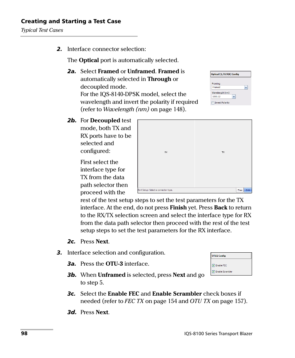 EXFO IQS-8100 Series Transport Blazer for IQS-600 User Manual | Page 112 / 719