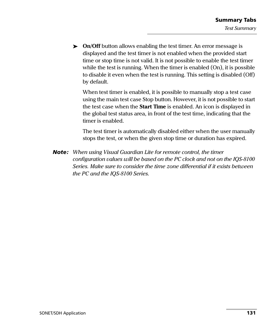 EXFO IQS-8100 Series Transport Blazer for IQS-600 User Manual | Page 145 / 719