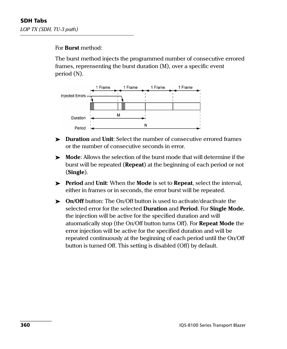 EXFO IQS-8100 Series Transport Blazer for IQS-600 User Manual | Page 374 / 719