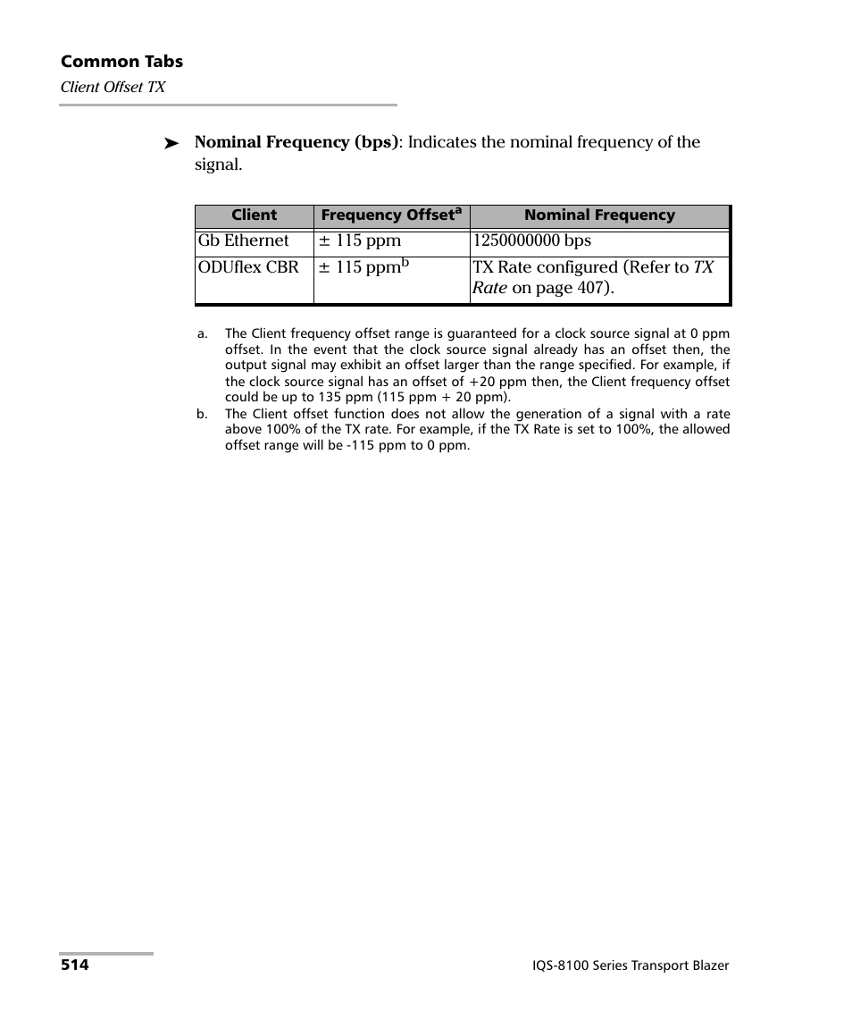EXFO IQS-8100 Series Transport Blazer for IQS-600 User Manual | Page 528 / 719