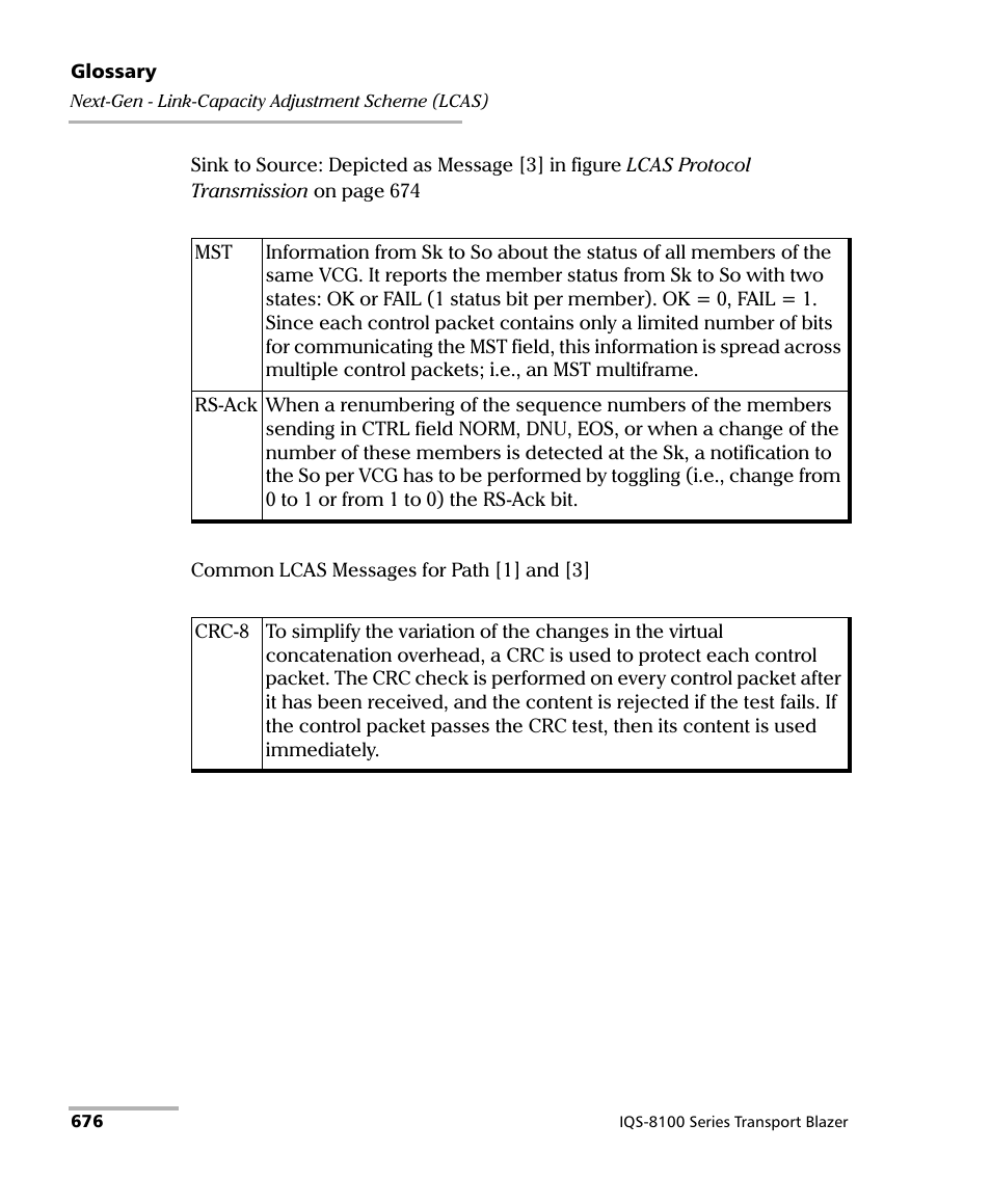 EXFO IQS-8100 Series Transport Blazer for IQS-600 User Manual | Page 690 / 719