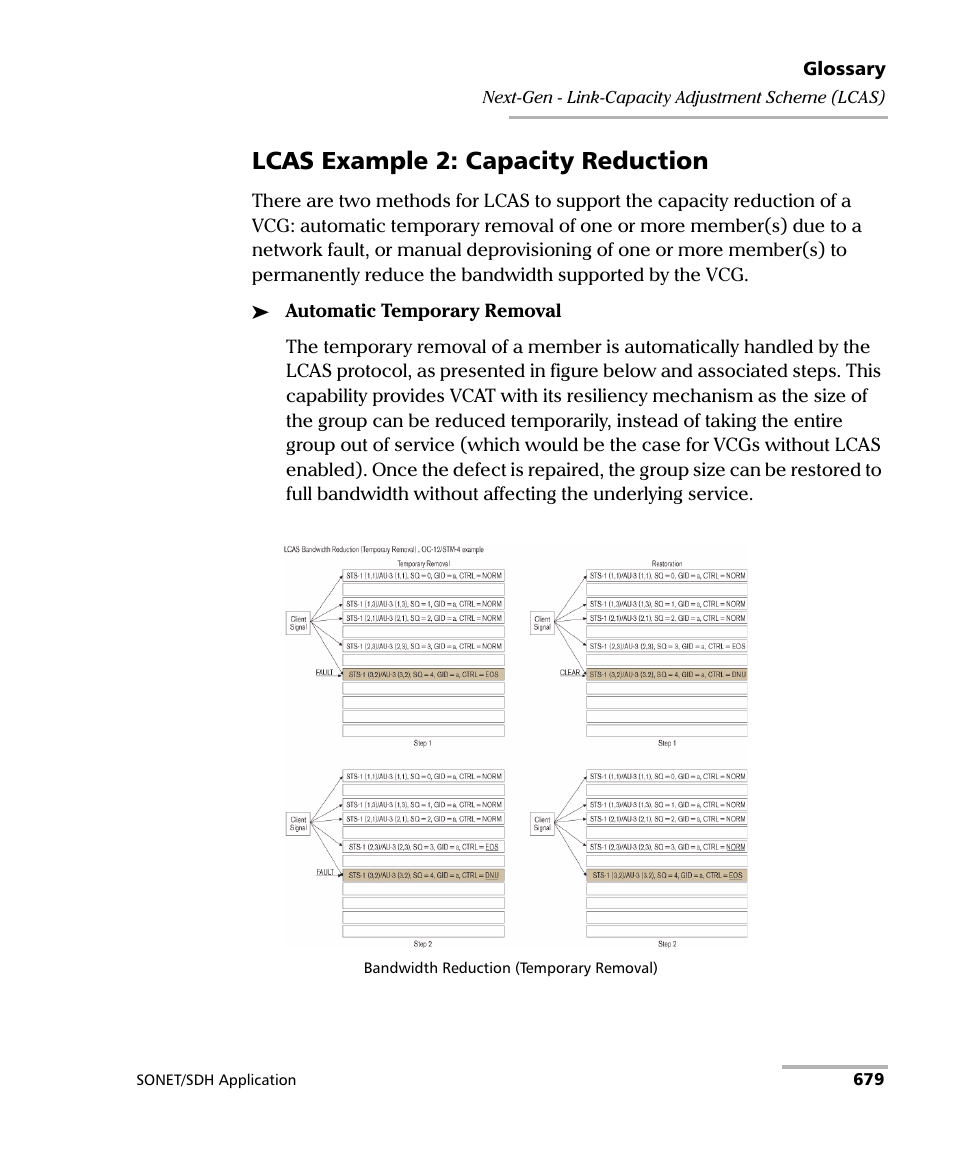 Lcas example 2: capacity reduction | EXFO IQS-8100 Series Transport Blazer for IQS-600 User Manual | Page 693 / 719