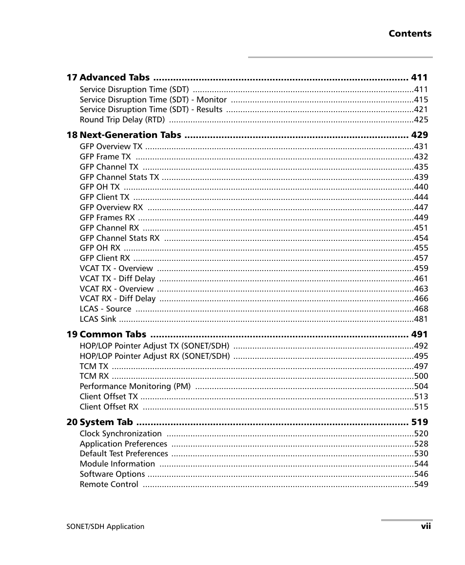EXFO IQS-8100 Series Transport Blazer for IQS-600 User Manual | Page 7 / 719