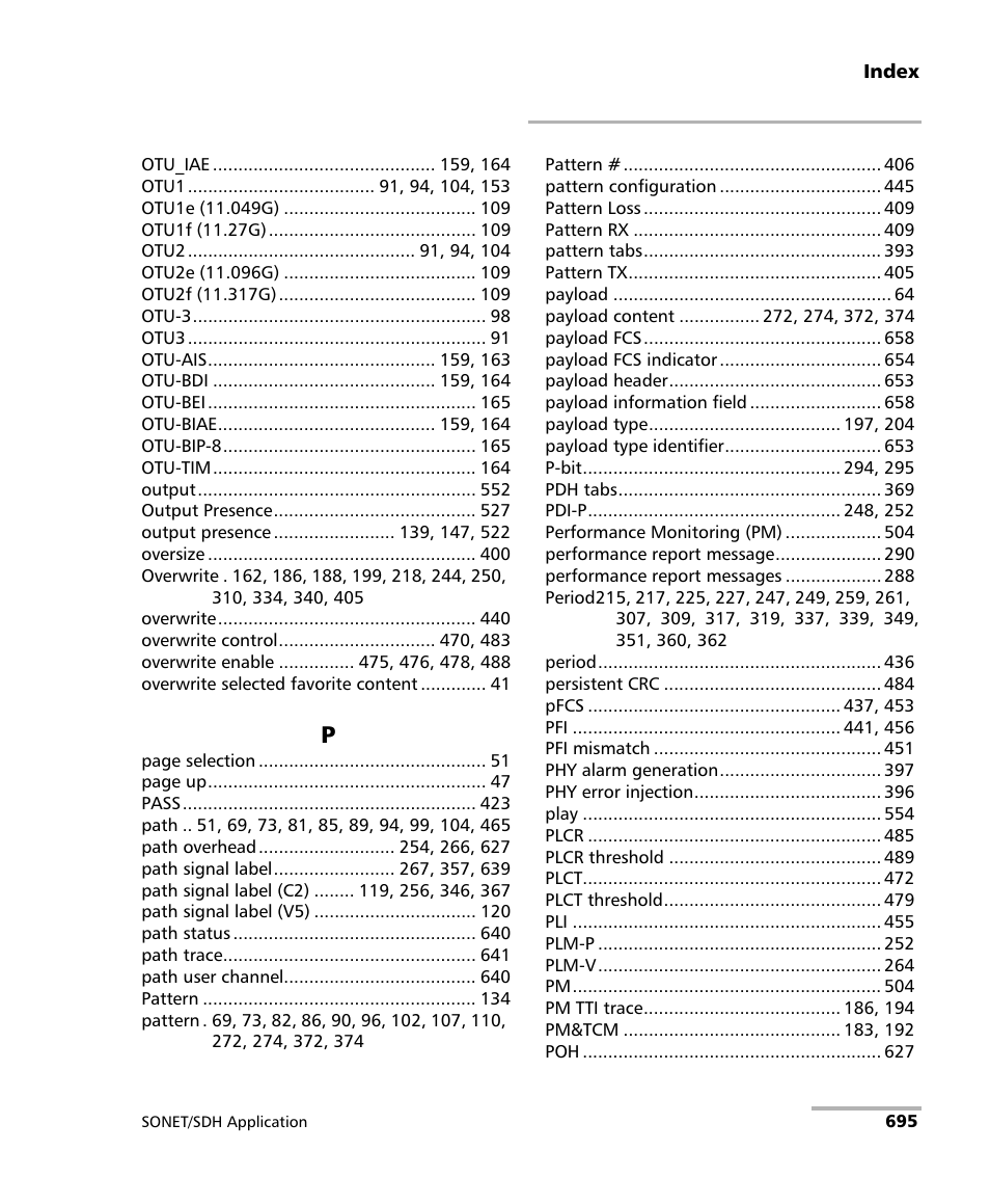 EXFO IQS-8100 Series Transport Blazer for IQS-600 User Manual | Page 709 / 719