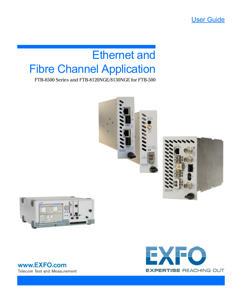 EXFO IQS-8500 Series for IQS-600 User Manual | 546 pages