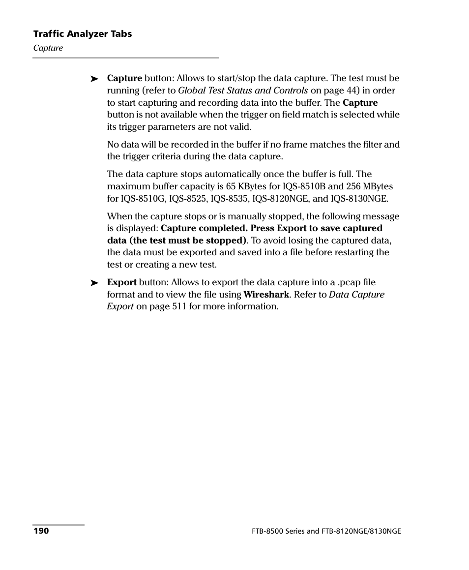 EXFO IQS-8500 Series for IQS-600 User Manual | Page 204 / 546