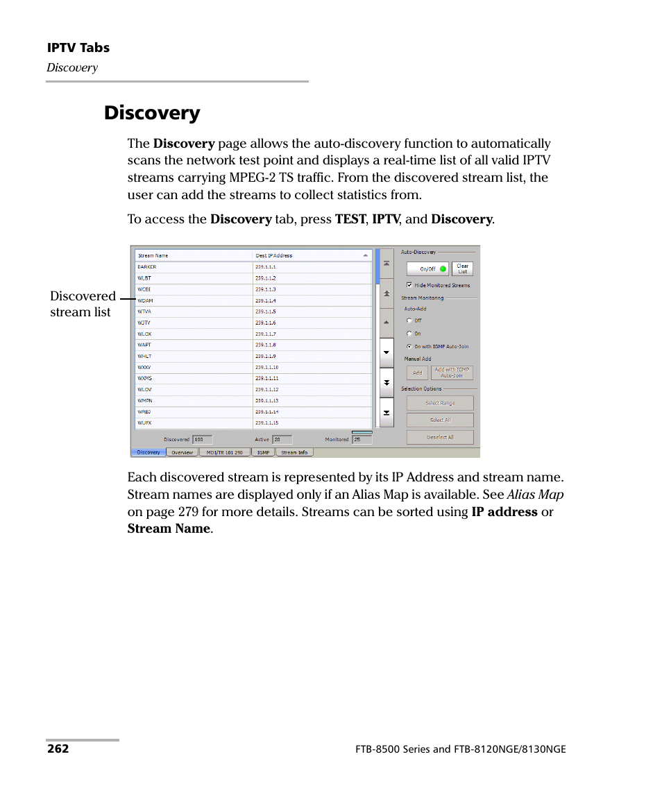 Discovery | EXFO IQS-8500 Series for IQS-600 User Manual | Page 276 / 546