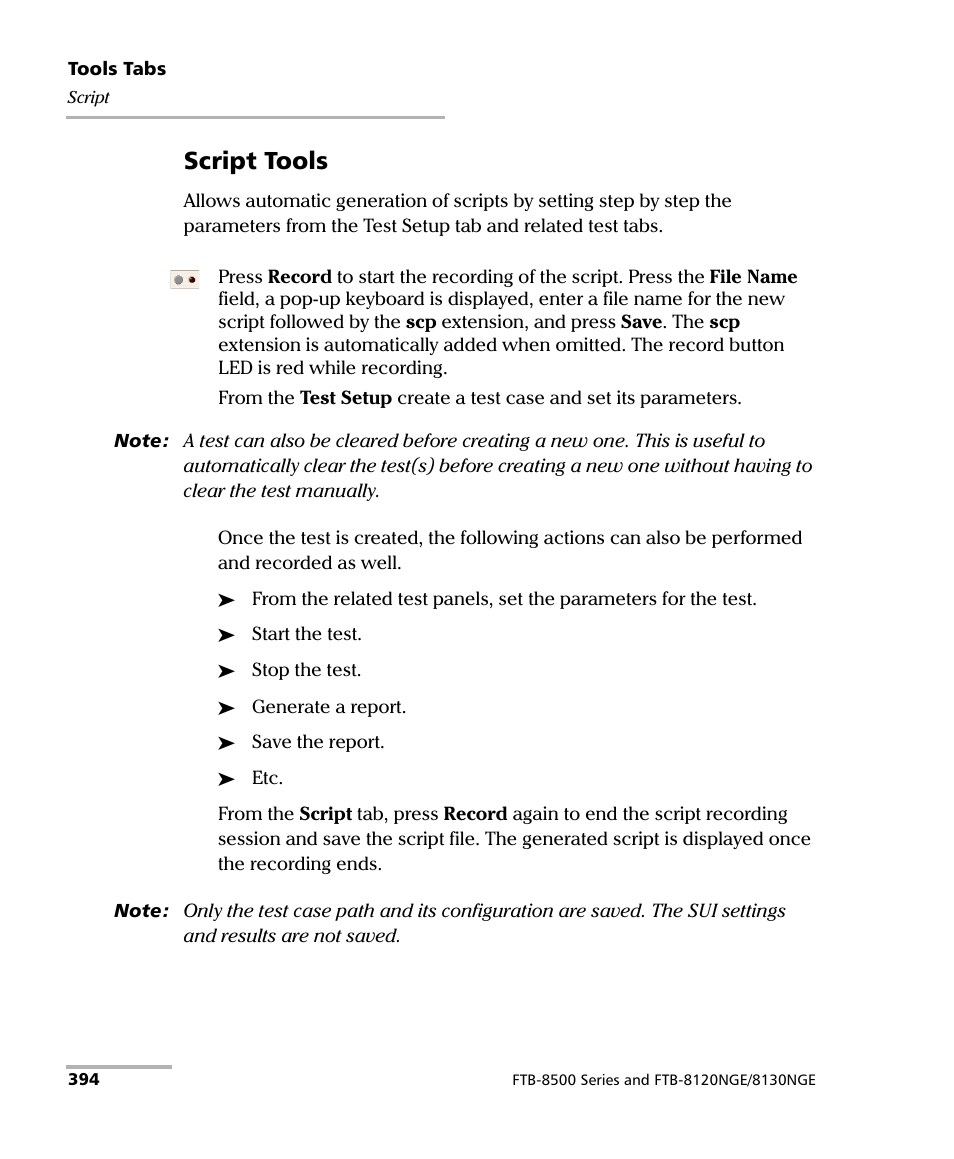 Script tools | EXFO IQS-8500 Series for IQS-600 User Manual | Page 408 / 546