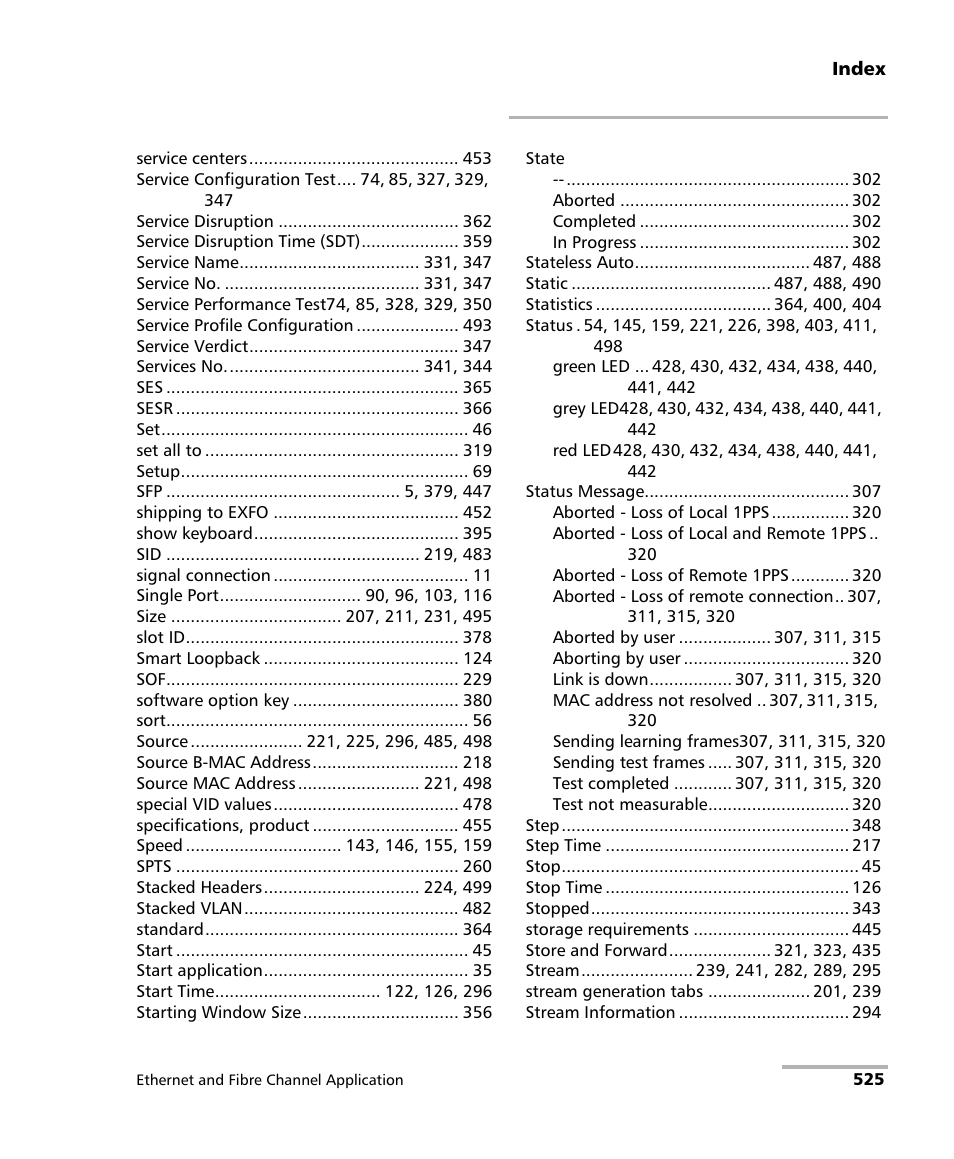 EXFO IQS-8500 Series for IQS-600 User Manual | Page 539 / 546