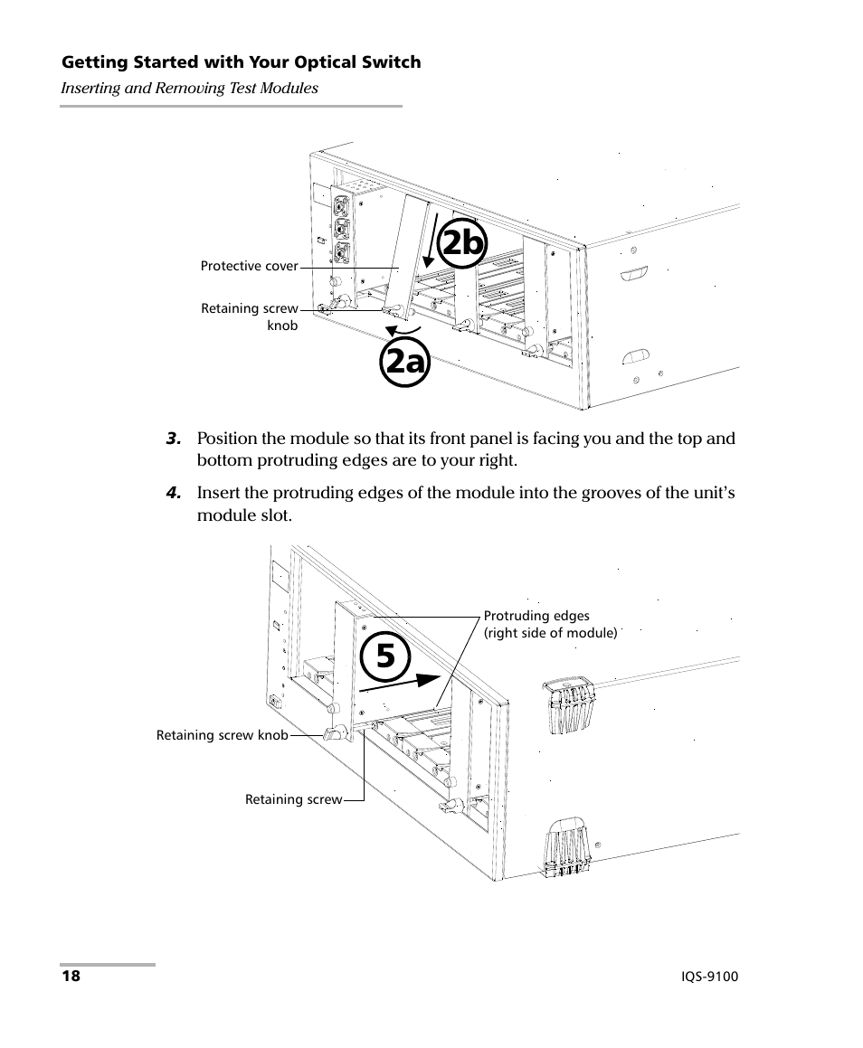 2b 2a | EXFO IQS-9100 Optical Switch for IQS-500/600 User Manual | Page 24 / 99