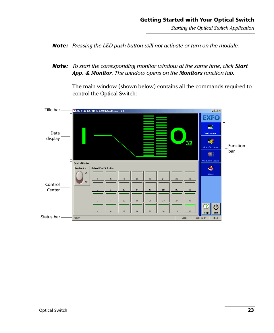 EXFO IQS-9100 Optical Switch for IQS-500/600 User Manual | Page 29 / 99