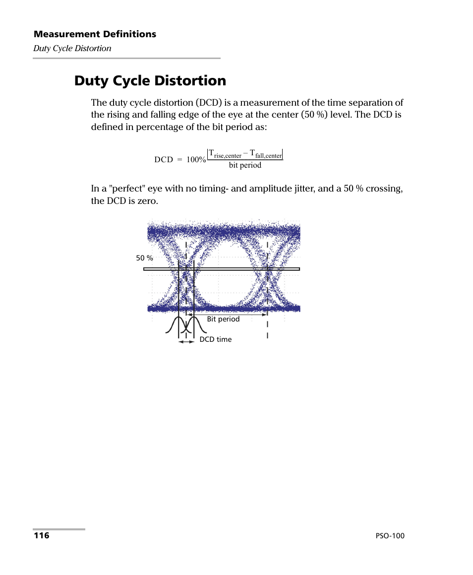 Duty cycle distortion | EXFO PSO-100 Series Optical Sampling Oscilloscopes User Manual | Page 124 / 140