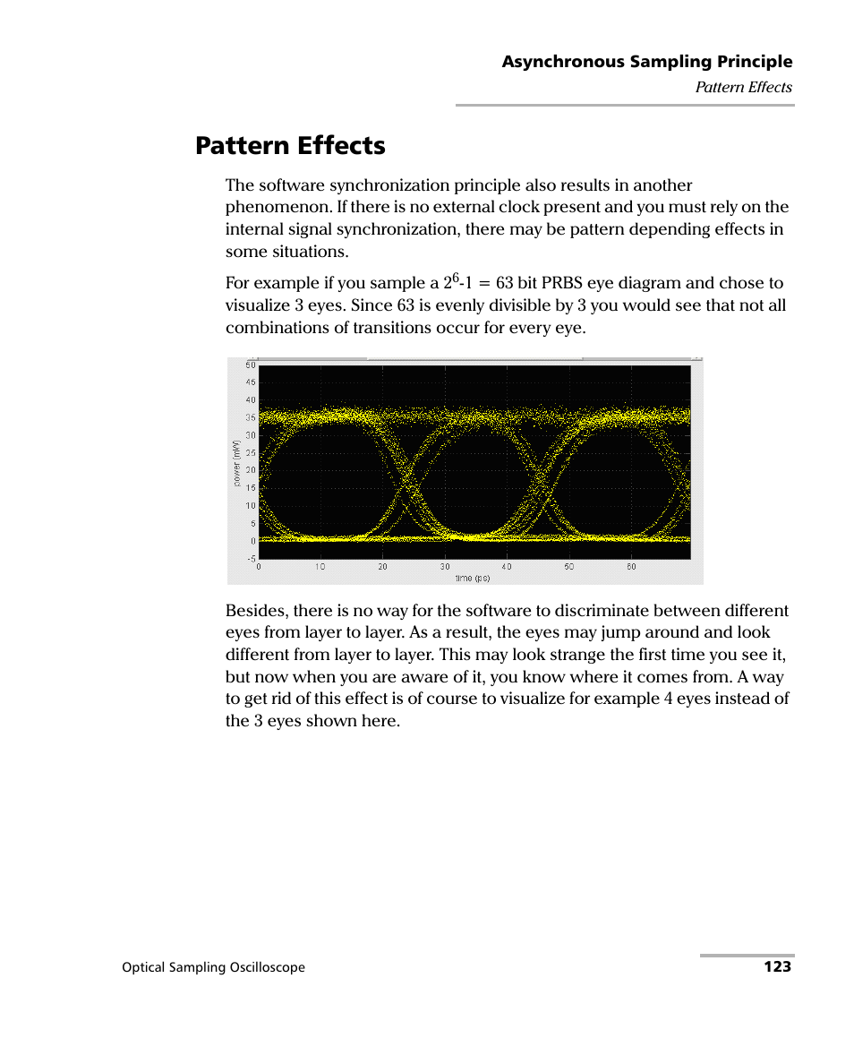 Pattern effects | EXFO PSO-100 Series Optical Sampling Oscilloscopes User Manual | Page 131 / 140