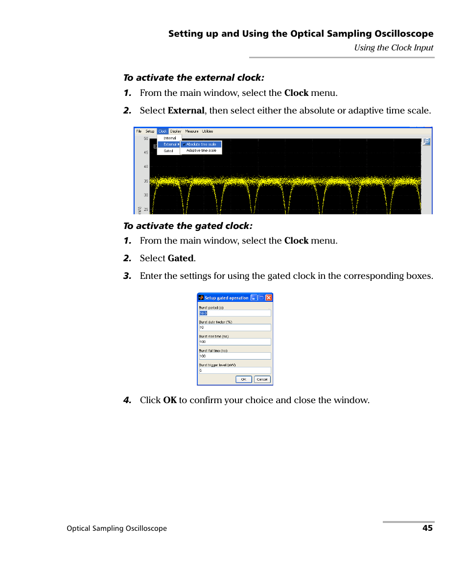 EXFO PSO-100 Series Optical Sampling Oscilloscopes User Manual | Page 53 / 140