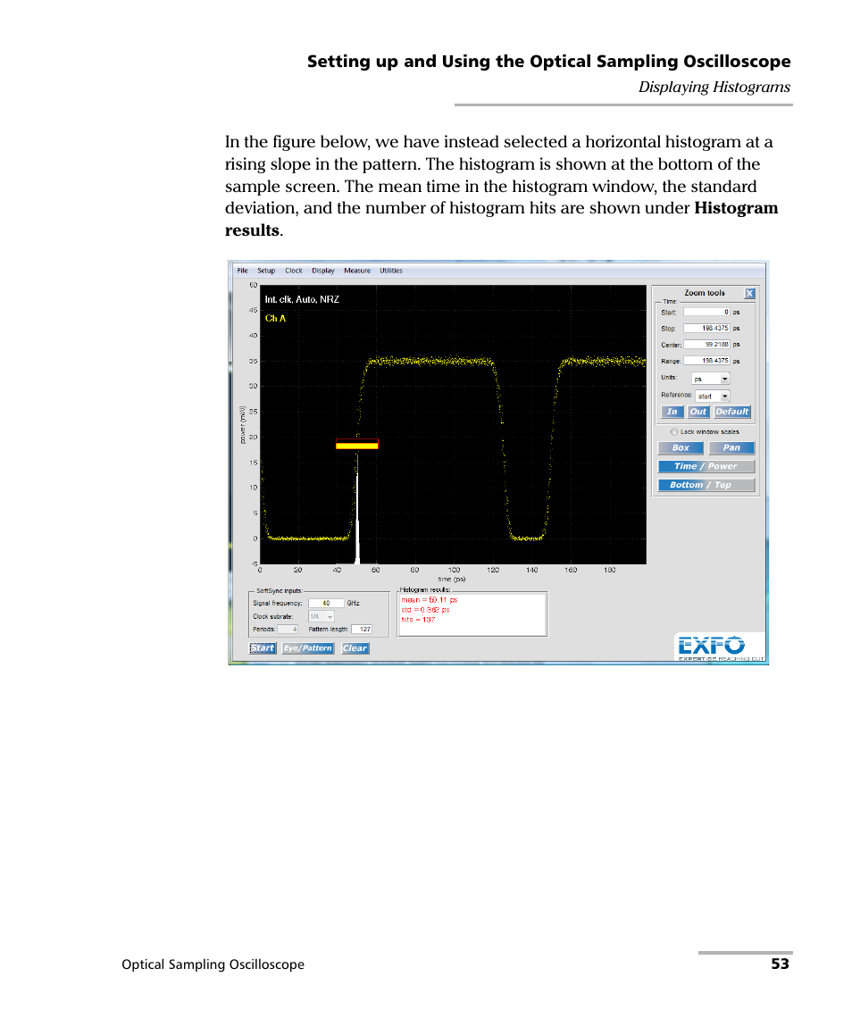 EXFO PSO-100 Series Optical Sampling Oscilloscopes User Manual | Page 61 / 140