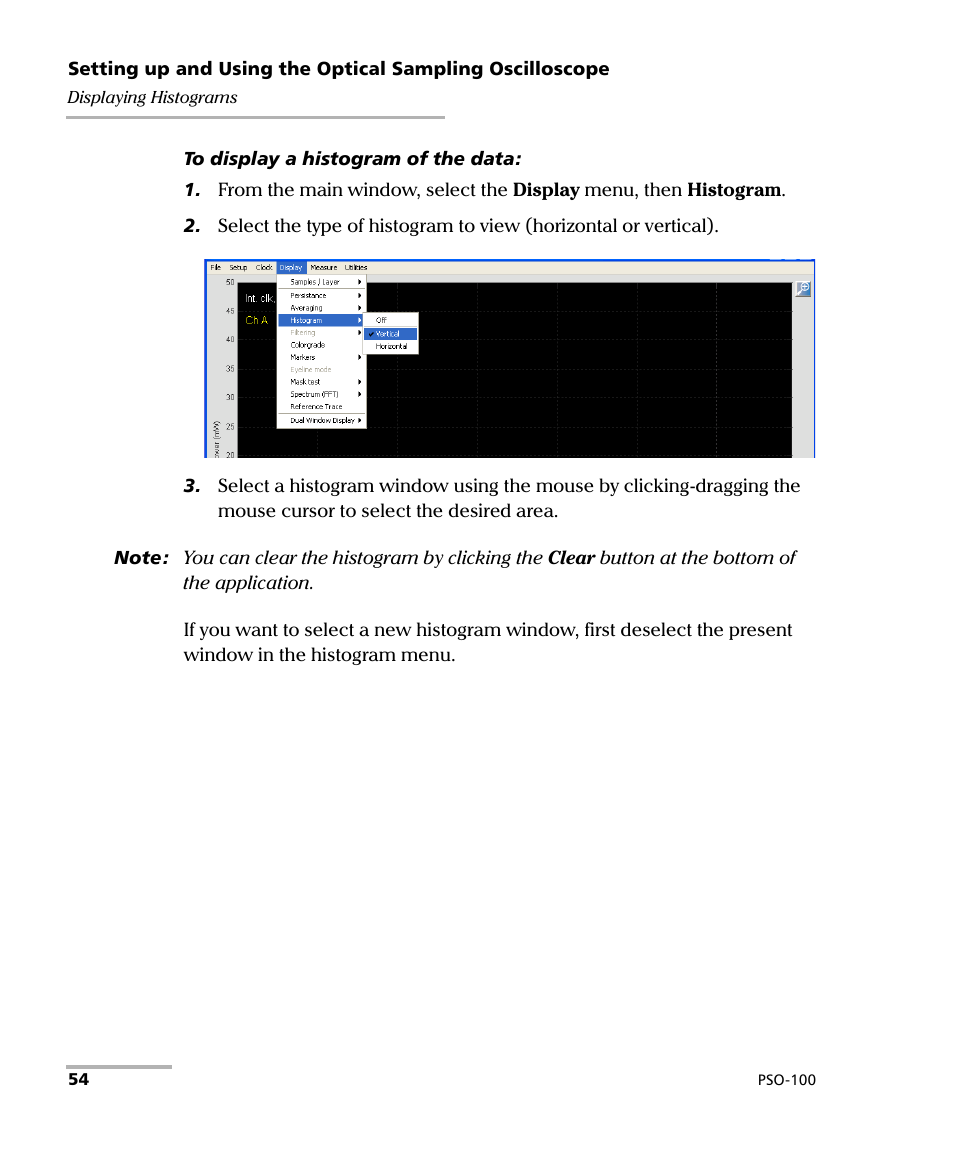 EXFO PSO-100 Series Optical Sampling Oscilloscopes User Manual | Page 62 / 140