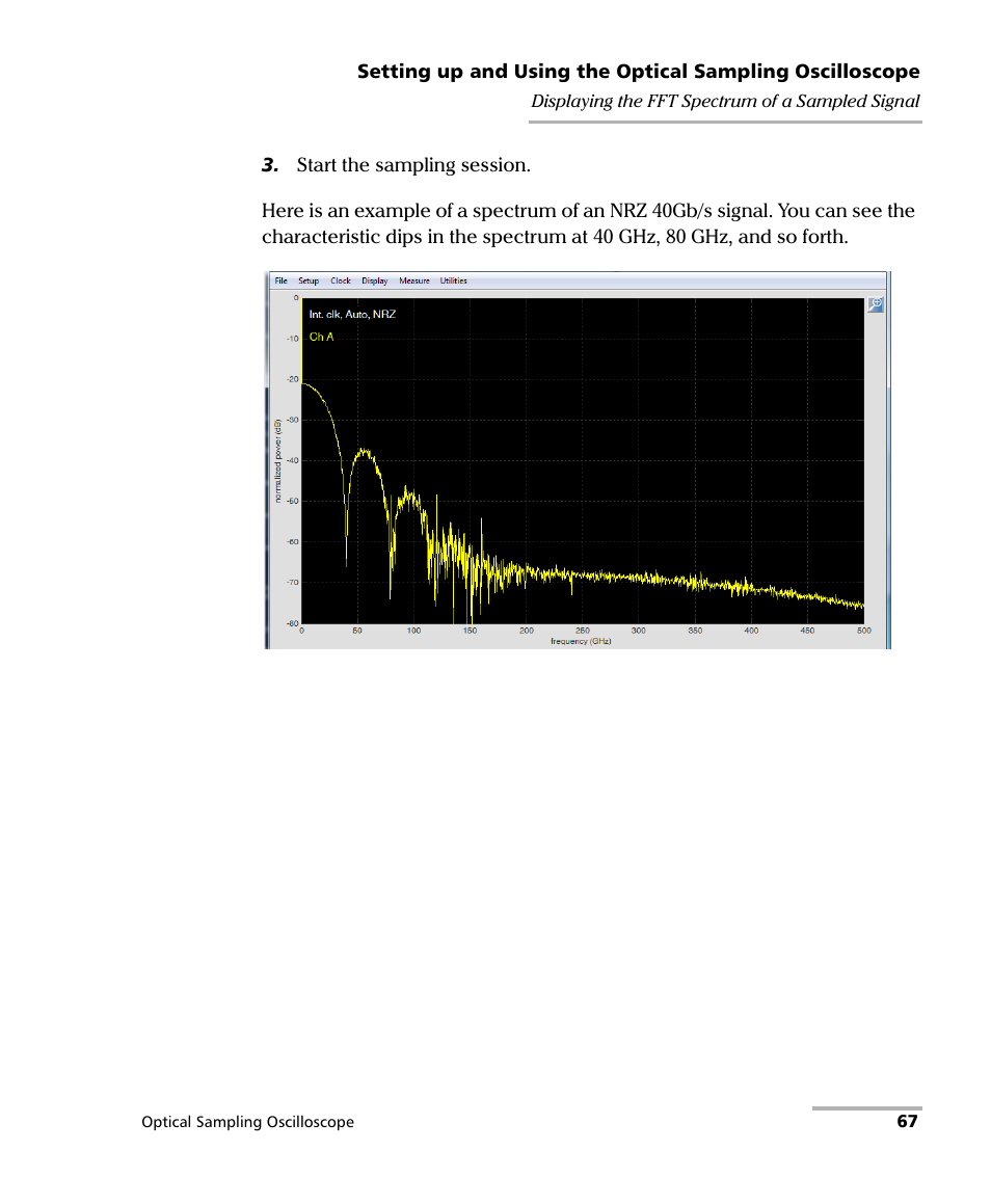 EXFO PSO-100 Series Optical Sampling Oscilloscopes User Manual | Page 75 / 140