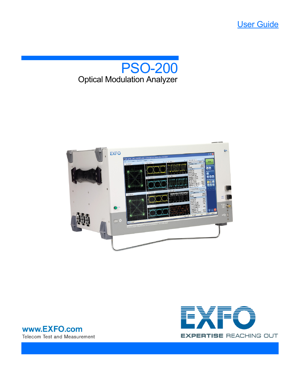 EXFO PSO-200 Optical Modulation Analyzer User Manual | 285 pages